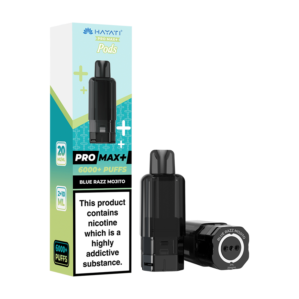 hayati pro max plus 6000 pods blue razz mojito
