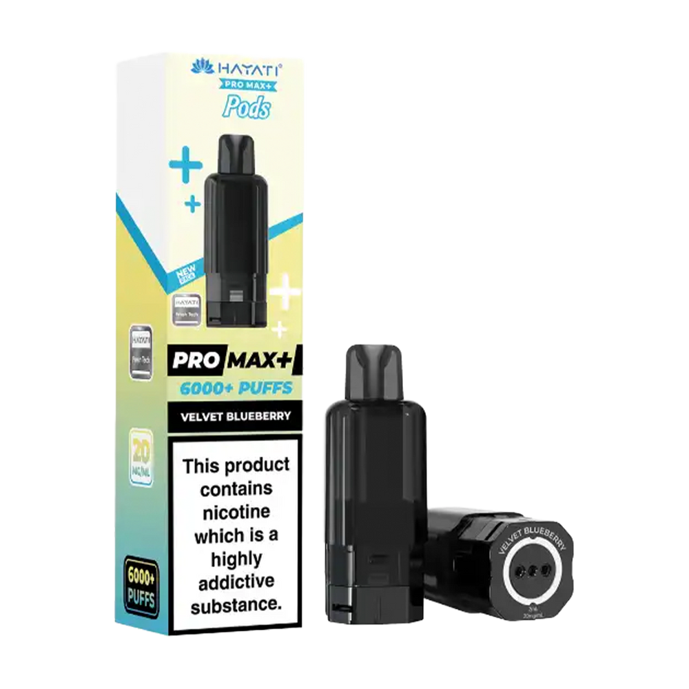 hayati pro max plus 6000 pods velvet blueberry