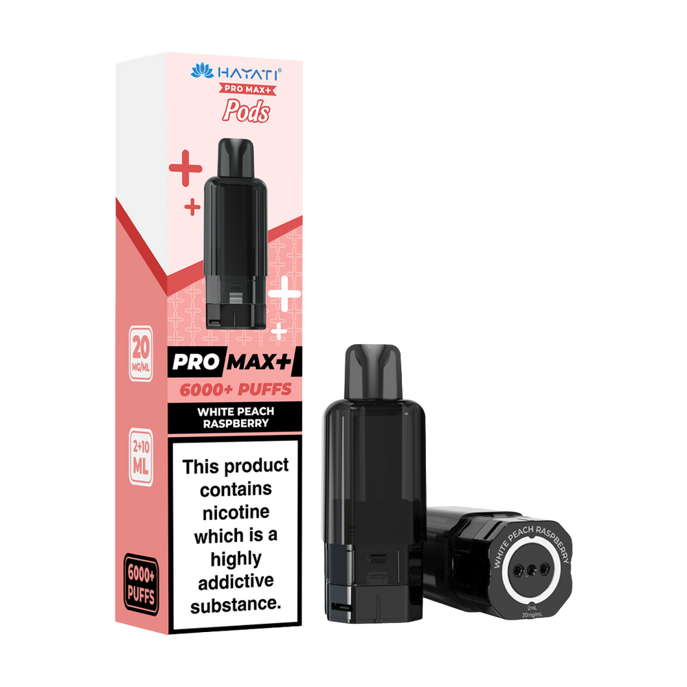 hayati pro max plus 6000 pods white peach raspberry