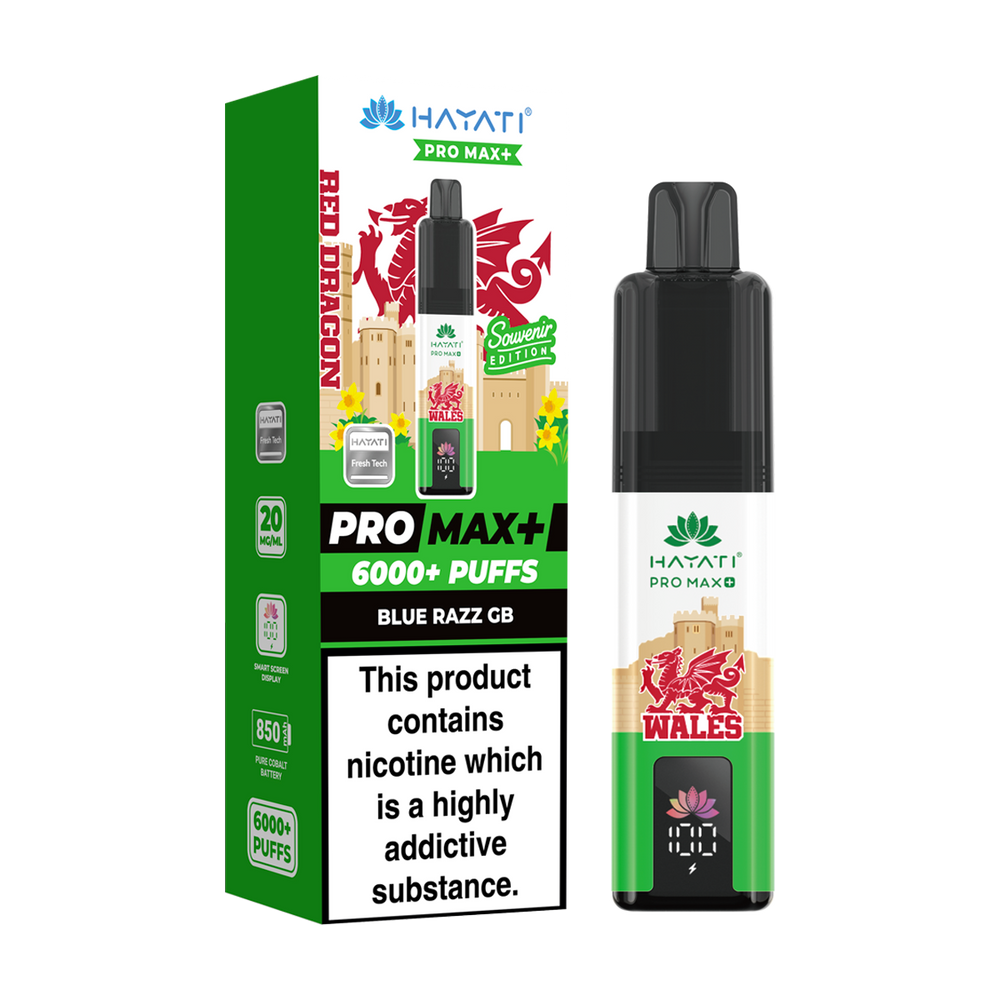 Hayati Pro Max Plus 6000 Wales Souvenir Edition