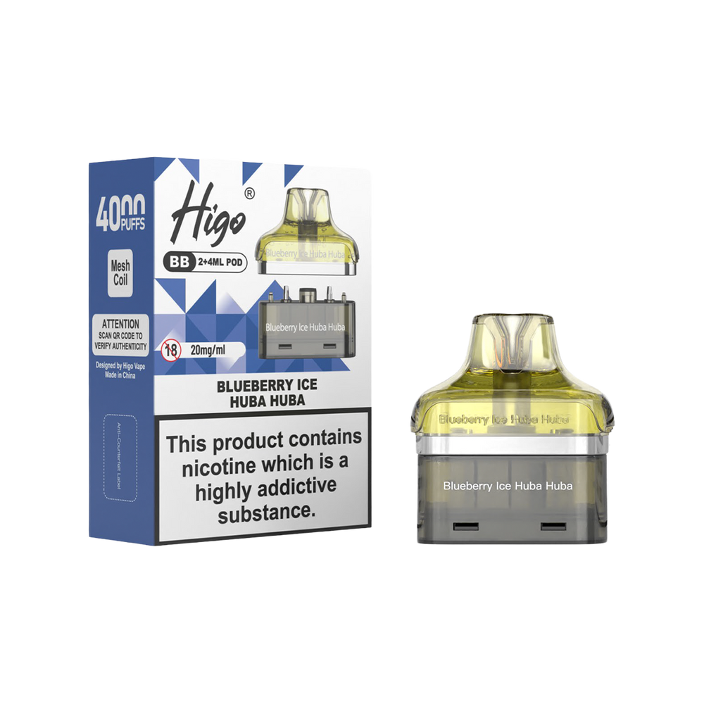 Higo BB 4000 Refill Pack blueberry ice huba huba