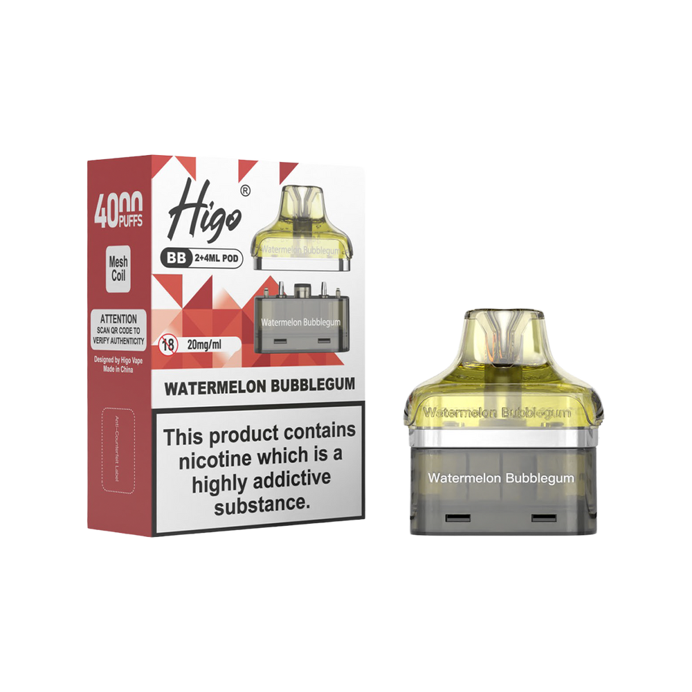 Higo BB 4000 Refill Pack watermelon bubblegum