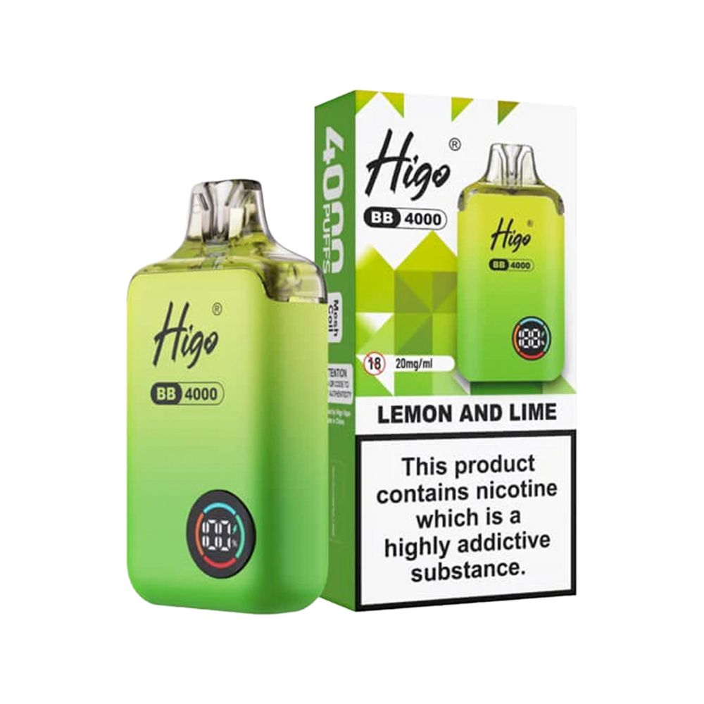 Higo BB 4000 Vape Kit lemon and lime