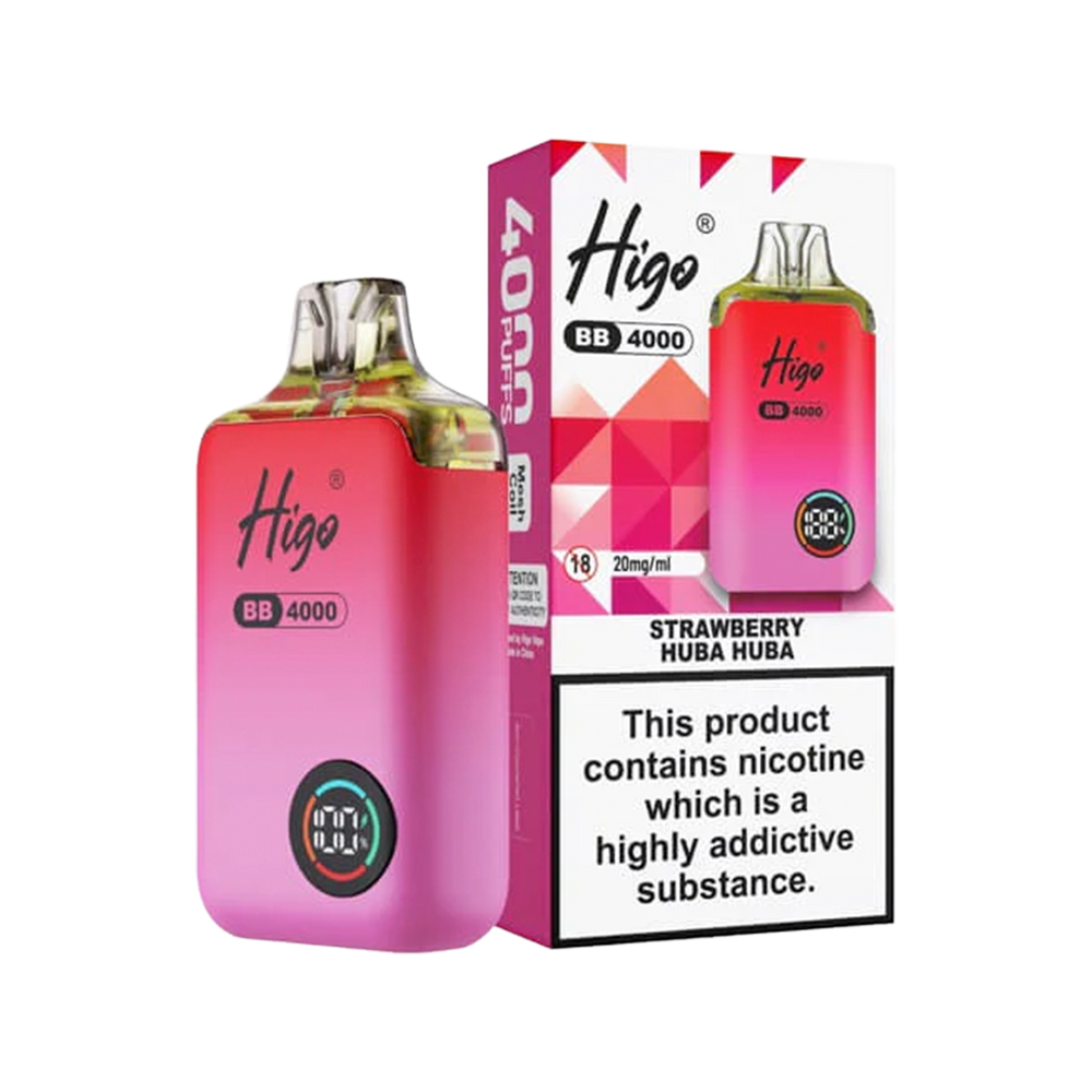 Higo BB 4000 Vape Kit strawberry huba huba