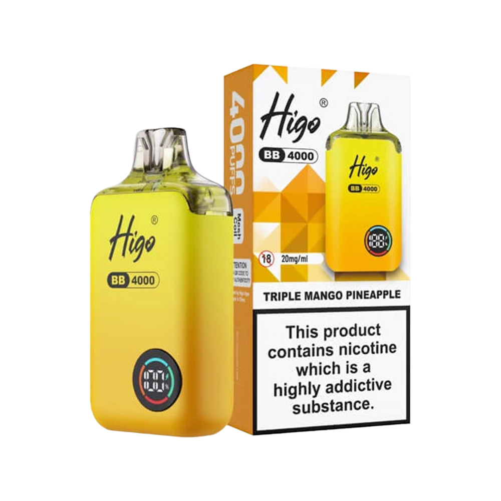 Higo BB 4000 Vape Kit triple mango pineapple
