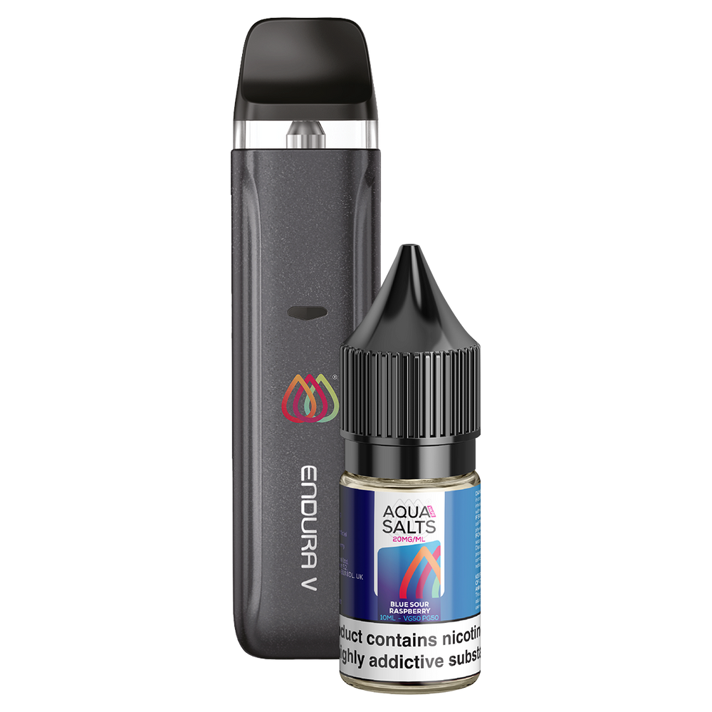 Aquavape Innokin Endura V Kit | Aqua Salts Blue Sour Raspberry Nic Salt Included Aquavape Innokin Endura V Kit | Aqua Salts Blue Sour Raspberry Nic Salt Included