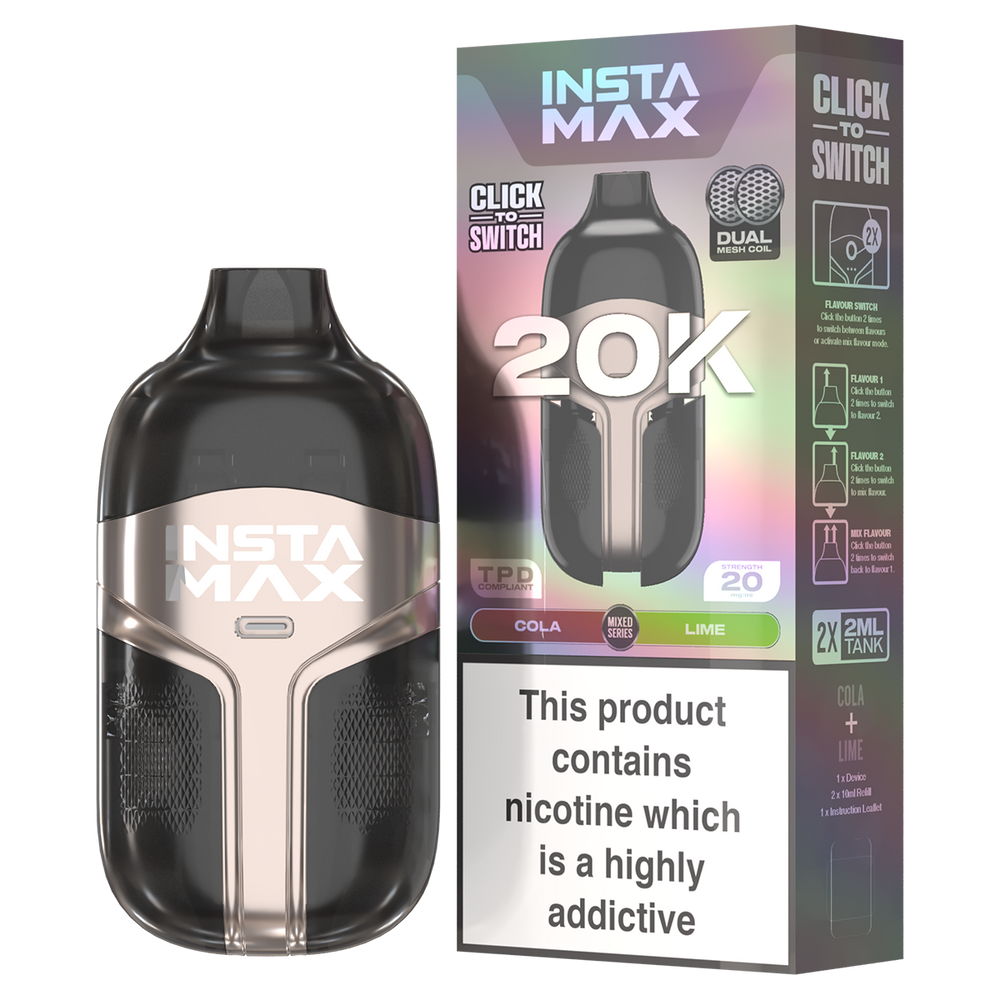 Cola & Lime Insta Max 20K Big Puff Vape