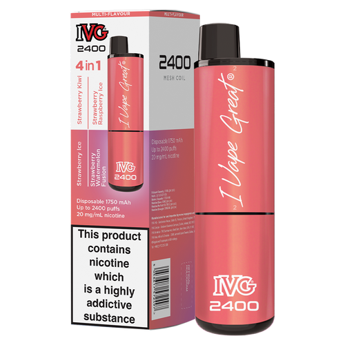 Strawberry Edition IVG 2400 Disposable Device