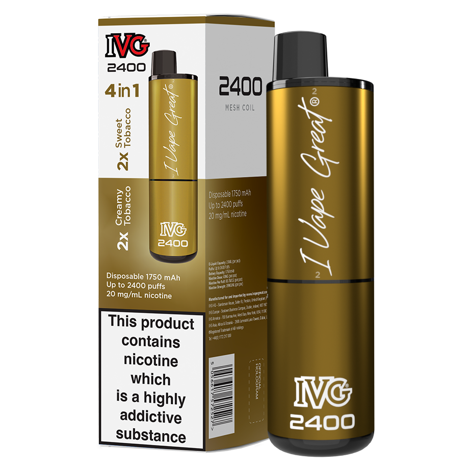 Tobacco Edition IVG 2400 Disposable Vape