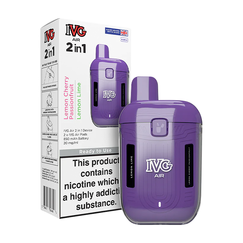 Purple Edition IVG Air 2 in 1 Vape Kit