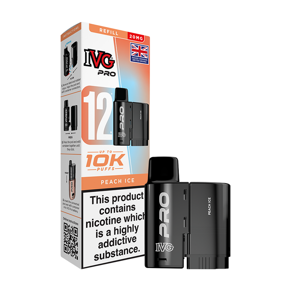 ivg pro 12 refill box thumbnail peach ice
