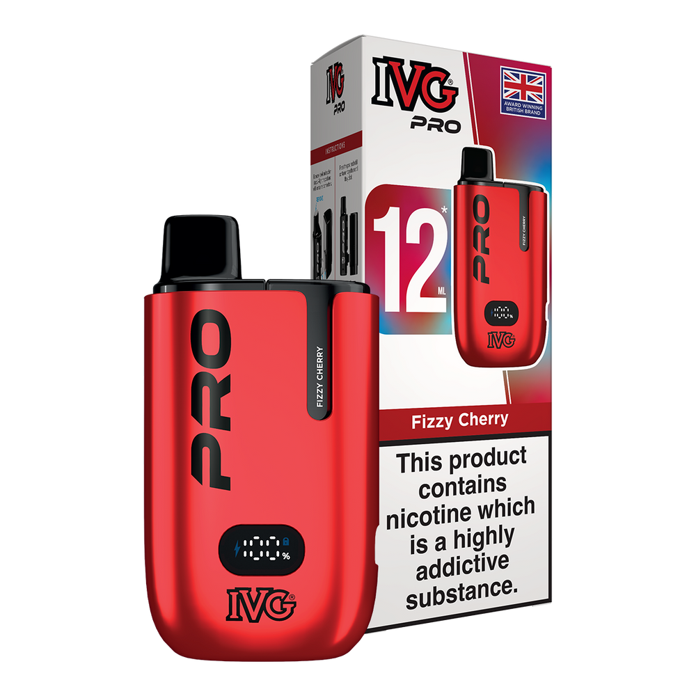 IVG Pro 12 Vape Kit Fizzy Cherry