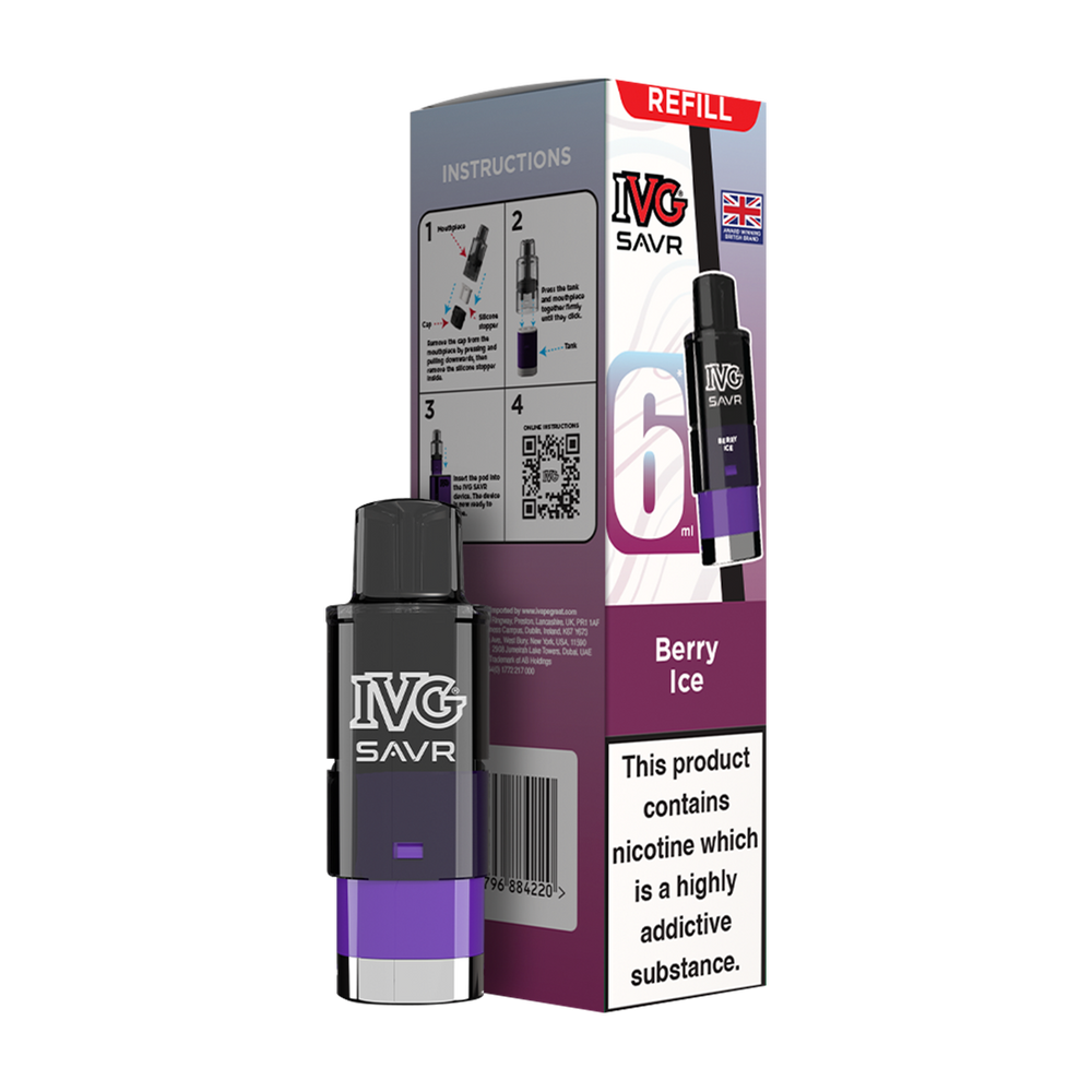 ivg savr refill box berry ice