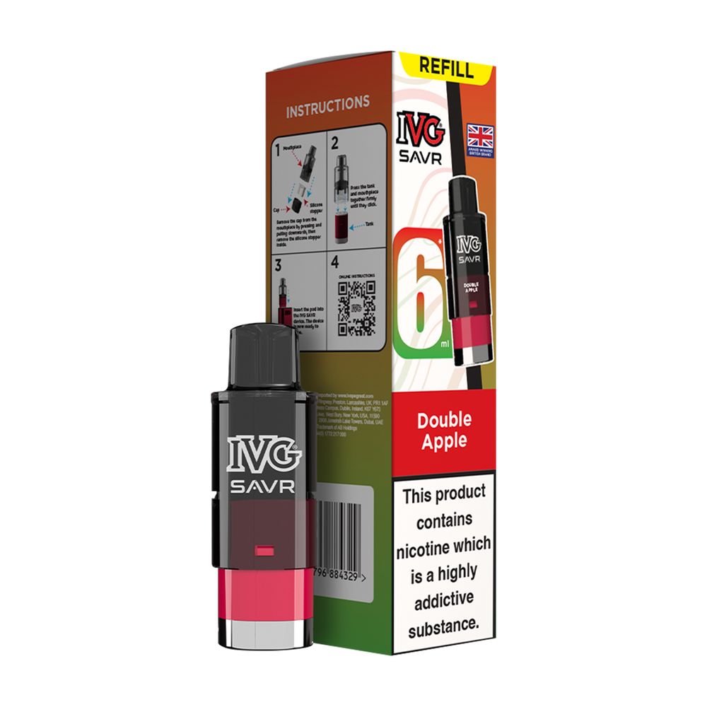 ivg savr refill + box double apple