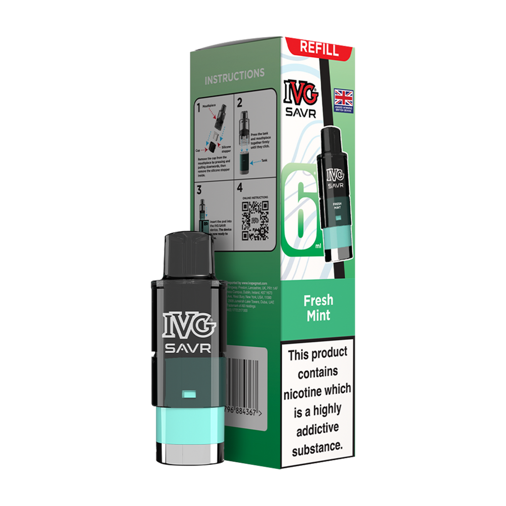 ivg savr refill + box fresh mint