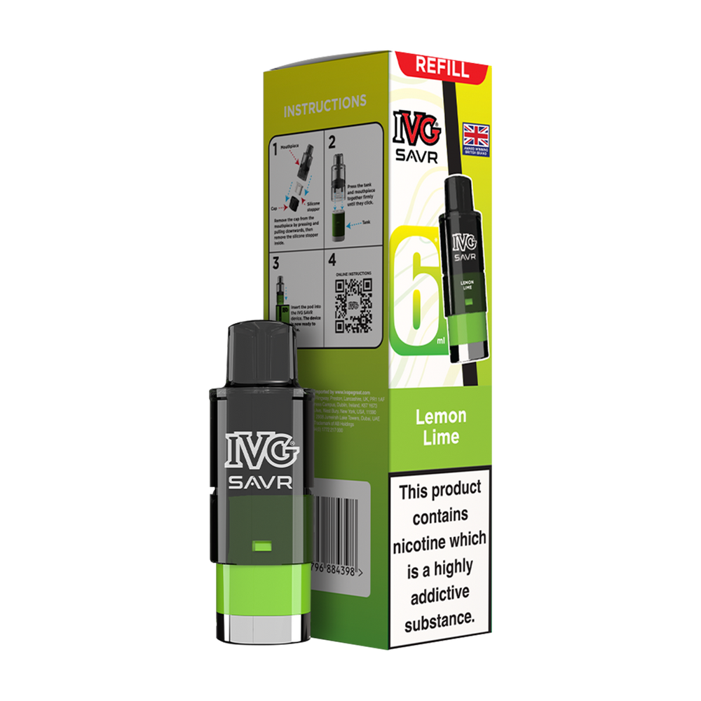 ivg savr refill + box lemon lime