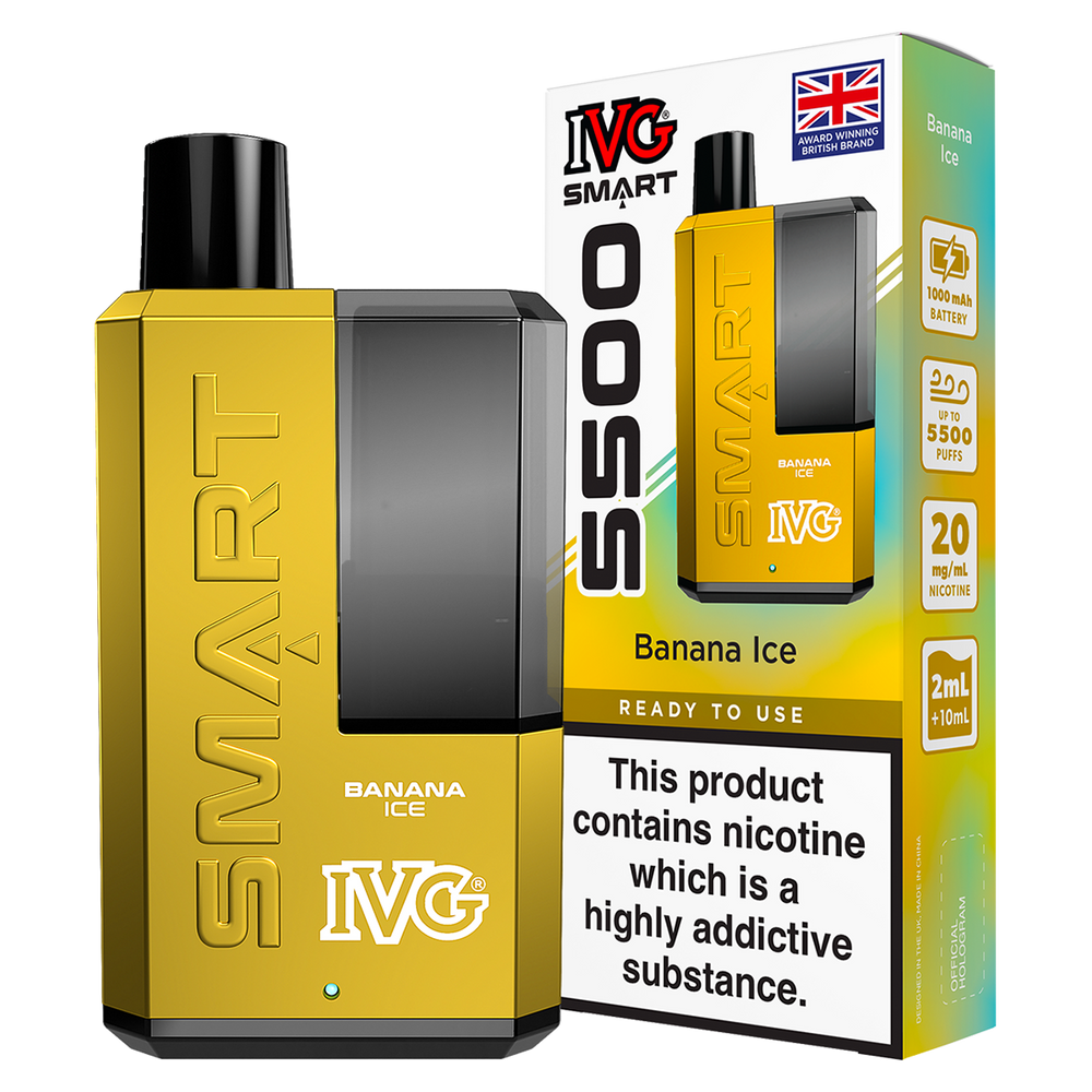 Banana Ice IVG Smart 5500 Big Puff Vape Kit