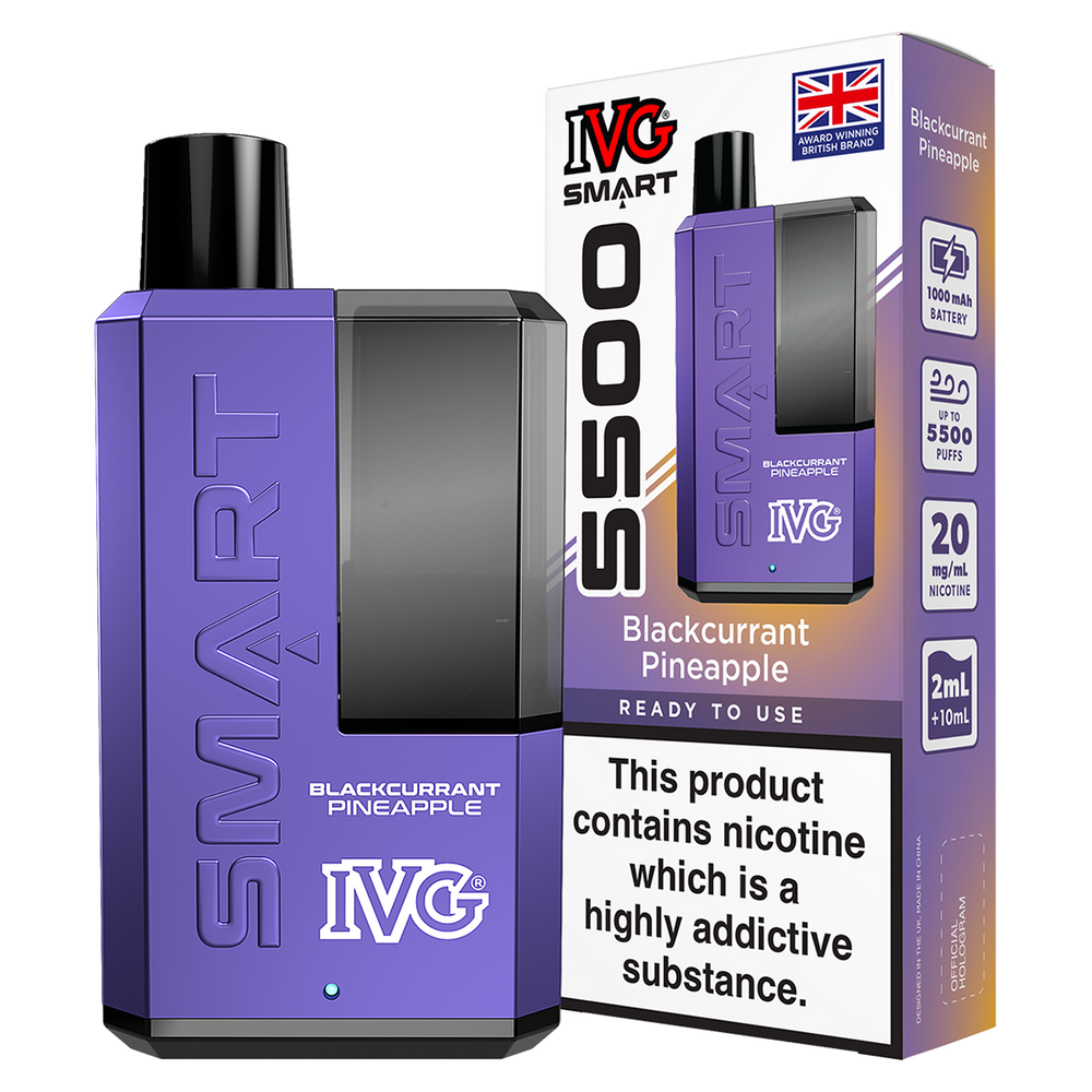 Blackcurrant Pineapple IVG Smart 5500 Big Puff Vape Kit