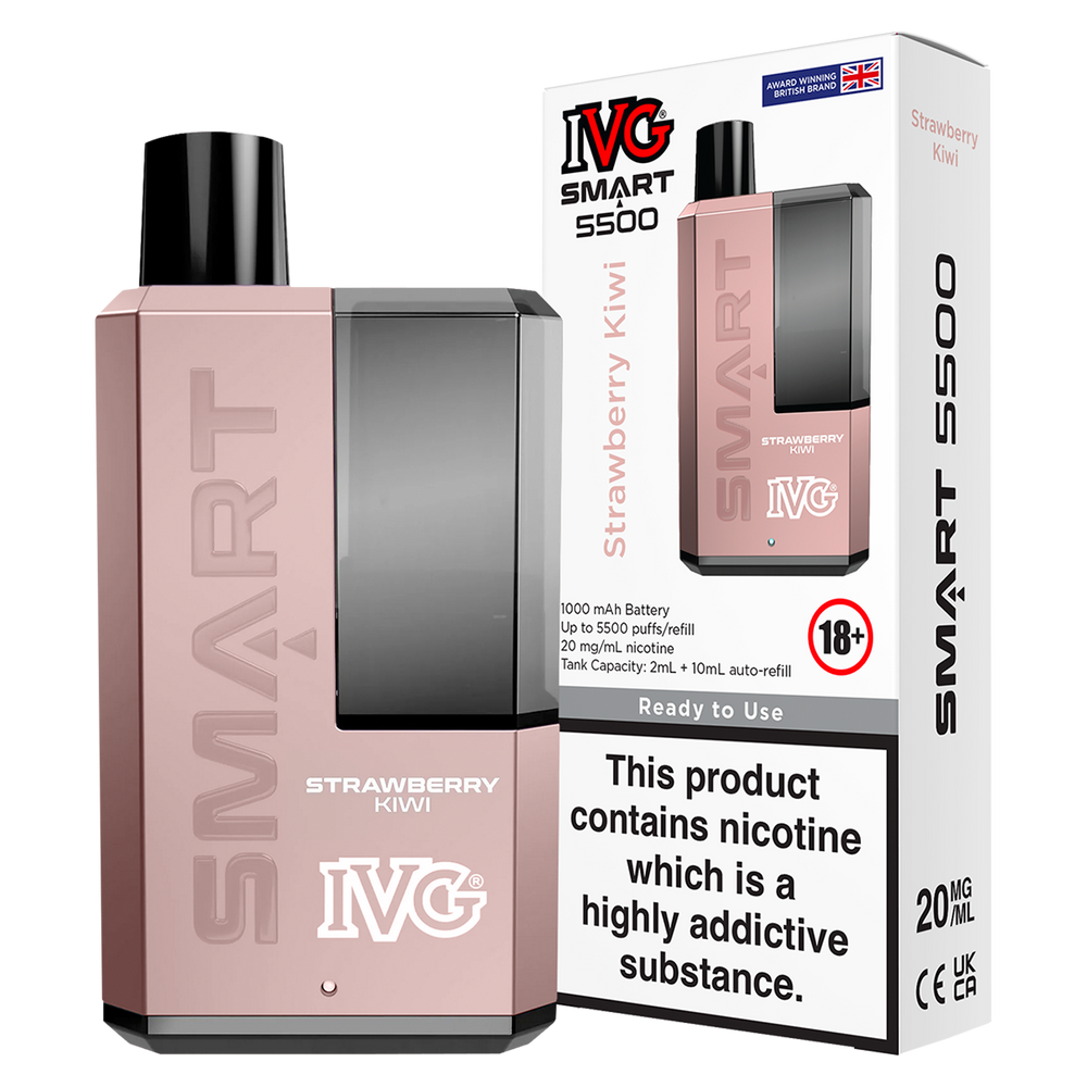 Strawberry Kiwi IVG Smart 5500 Big Puff Vape Kit