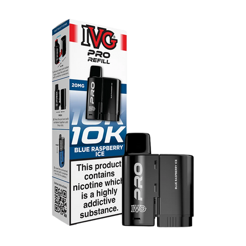 ivg pro 12 refill blue raspberry ice 20mg