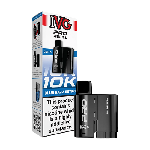 ivg pro 12 refill blue razz retro 20mg