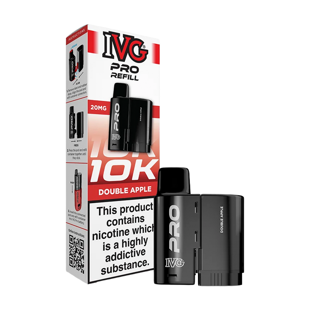 ivg pro 12 refill double apple 20mg