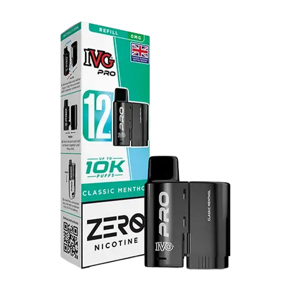 Classic Menthol IVG Pro 12 Refill Pack
