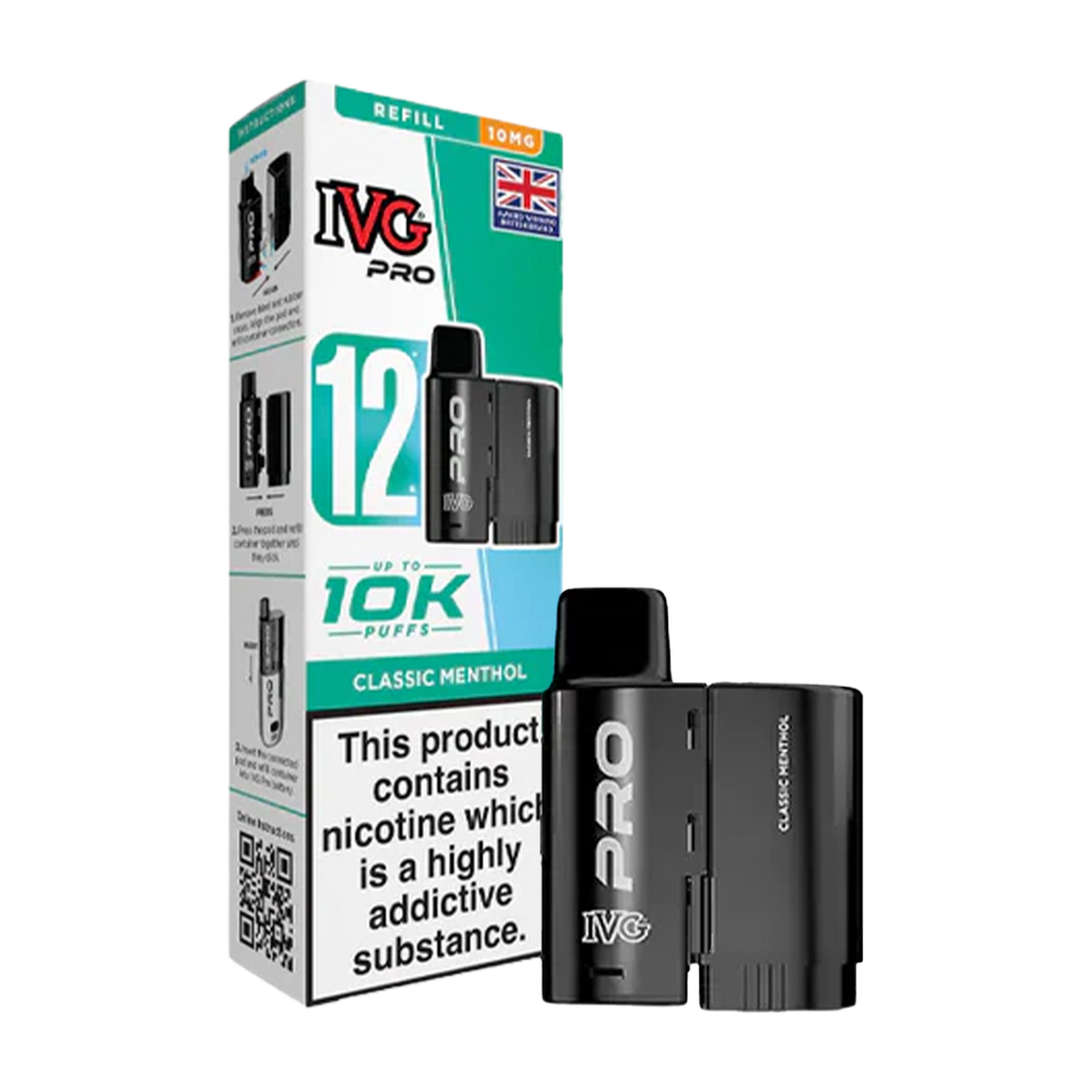 Classic Menthol IVG Pro 12 Refill Pack
