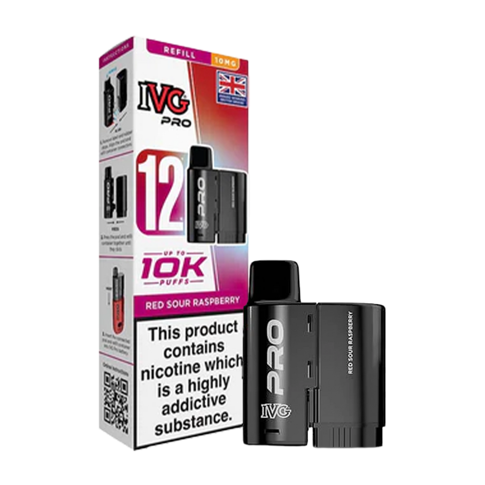 Red Sour Raspberry IVG Pro 12 Refill Pack