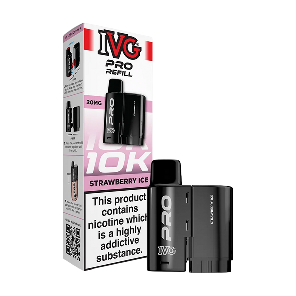 ivg pro 12 refill strawberry ice 20mg