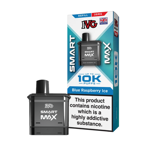 ivg smart max refill blue raspberry ice 20mg