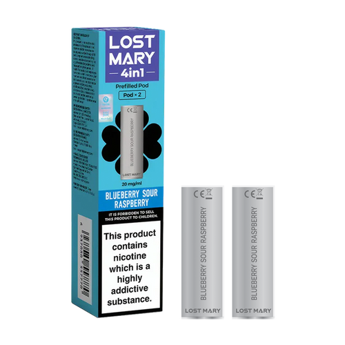 lost mary 4in1 berry blueberry sour raspberry x2 pods new
