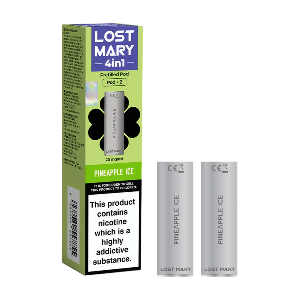 lost mary 4in1 berry pineapple ice x2 pods new