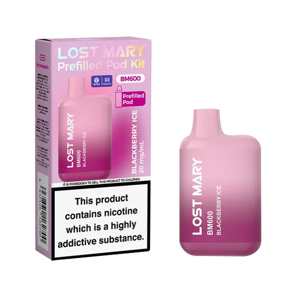 Lost Mary BM600 Prefilled Pod Kit blackberry ice