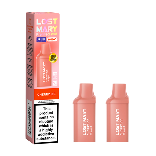 lost mary bm600 pods cherry ice