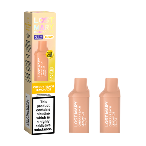lost mary bm600 pods cherry peach lemonade
