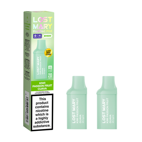 lost mary bm600 pods kiwi passion fruit guava