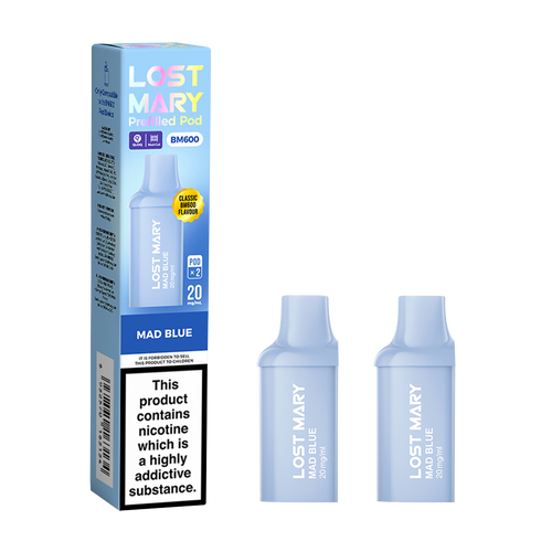 lost mary bm600 pods mad blue