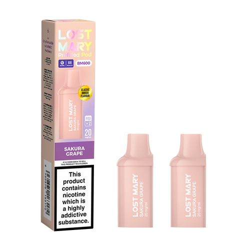 lost mary bm600 pods sakura grape