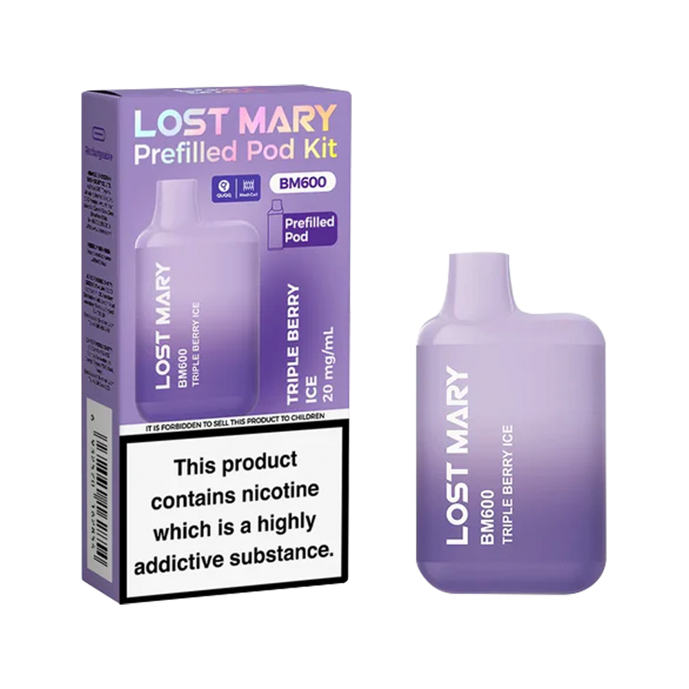 Lost Mary BM600 Prefilled Pod Kit triple berry ice