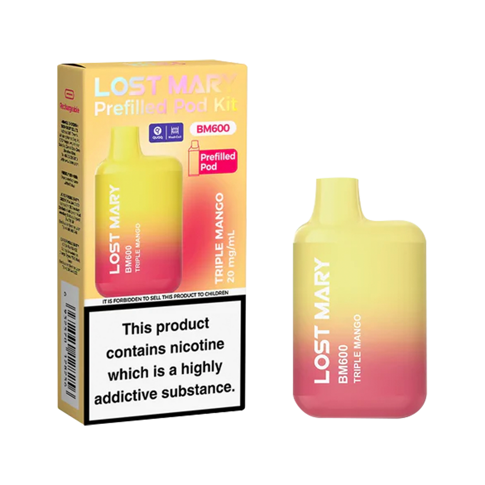 Lost Mary BM600 Prefilled Pod Kit triple mango
