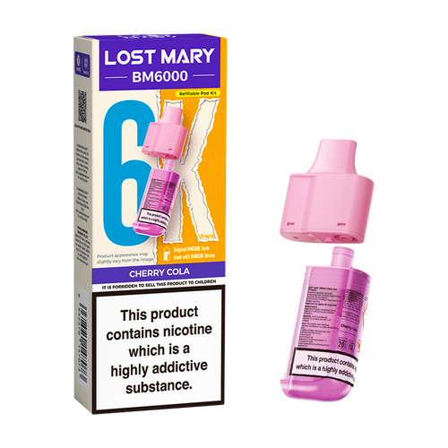 lost mary bm6000 refill pack cherry cola