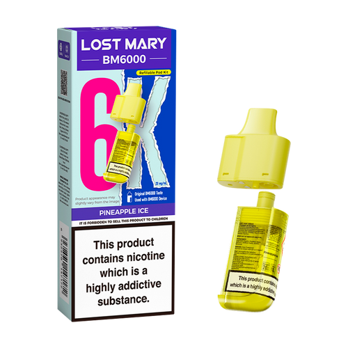 lost mary bm6000 refill pack pineapple ice