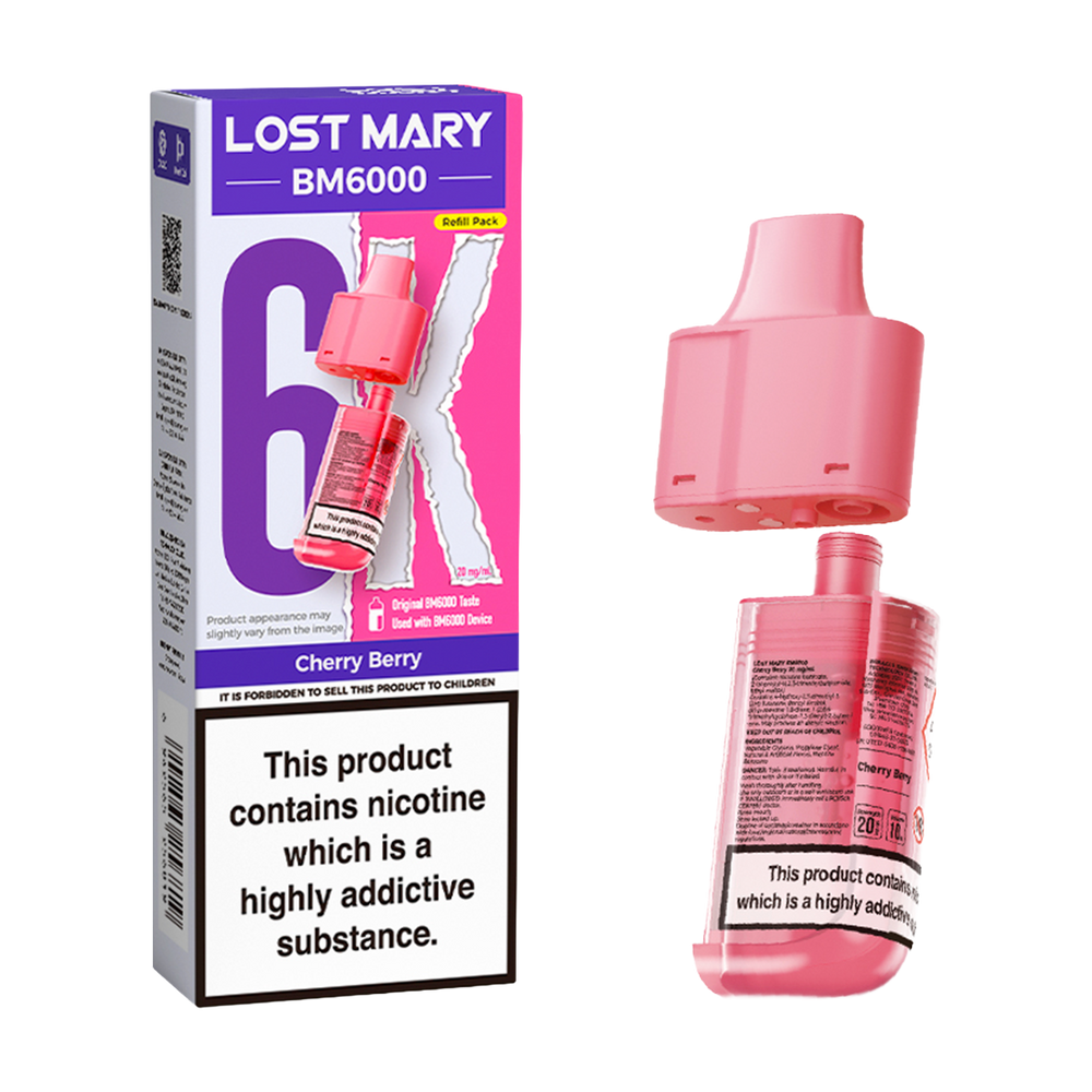 lost mary bm6000 refill cherry berry