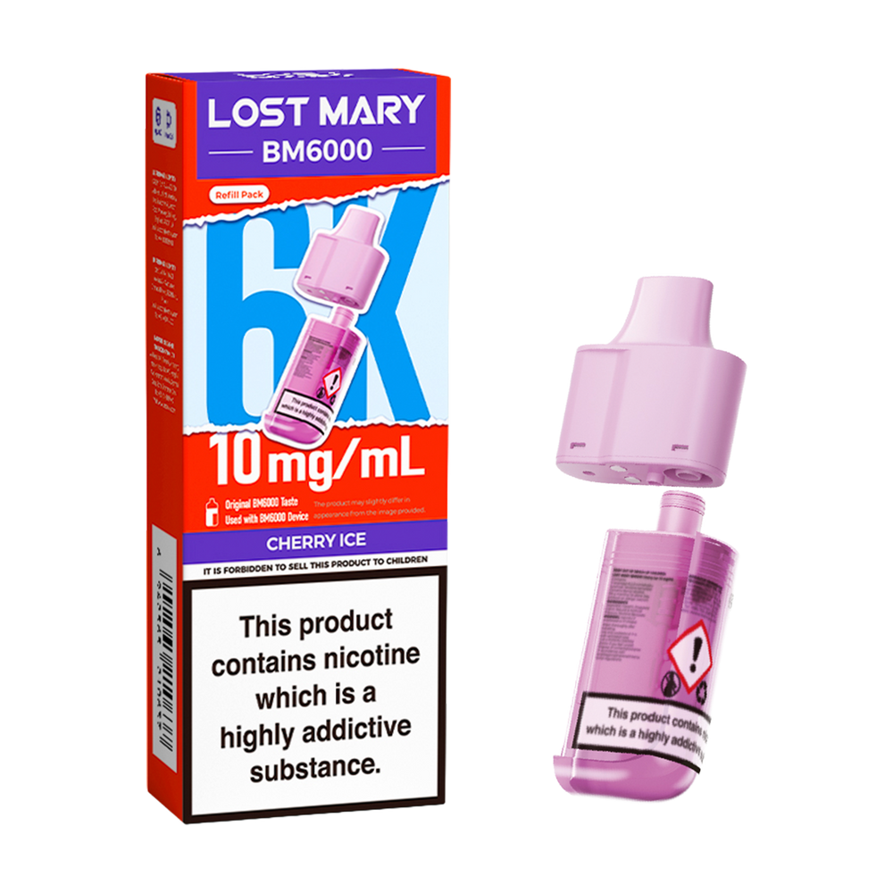 Cherry Ice Lost Mary BM6000 Refill Pack 10mg