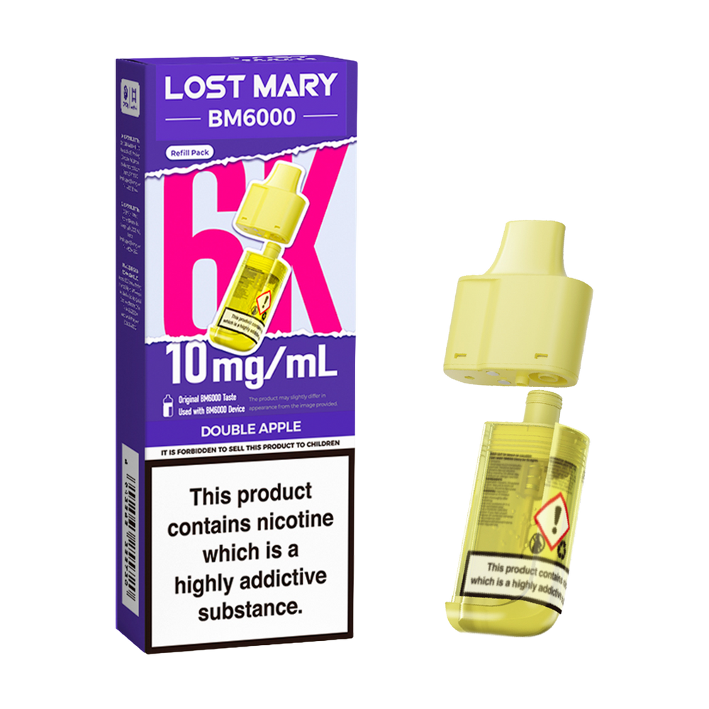 Double Apple Lost Mary BM6000 Refill Pack