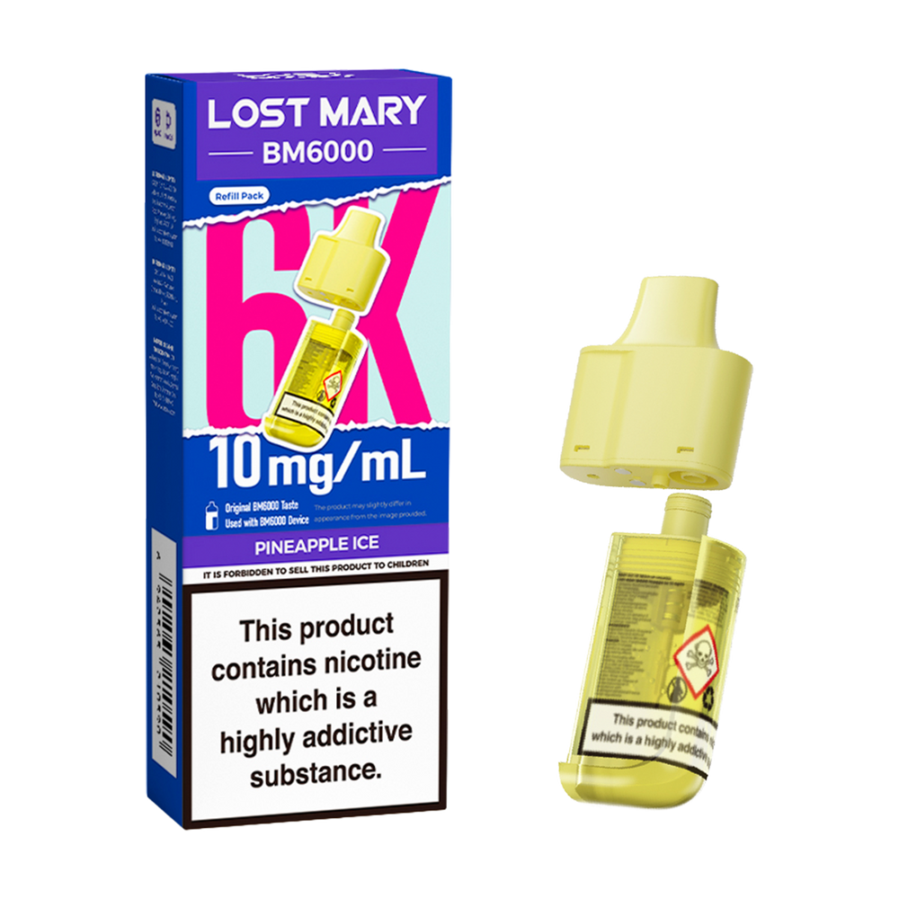 Pineapple Ice Lost Mary BM6000 Refill Pack 10mg