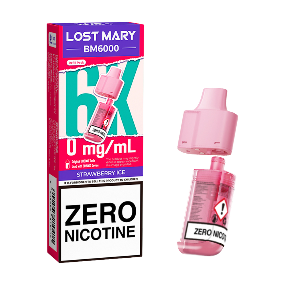 Strawberry Ice Lost Mary BM6000 Refill Pack