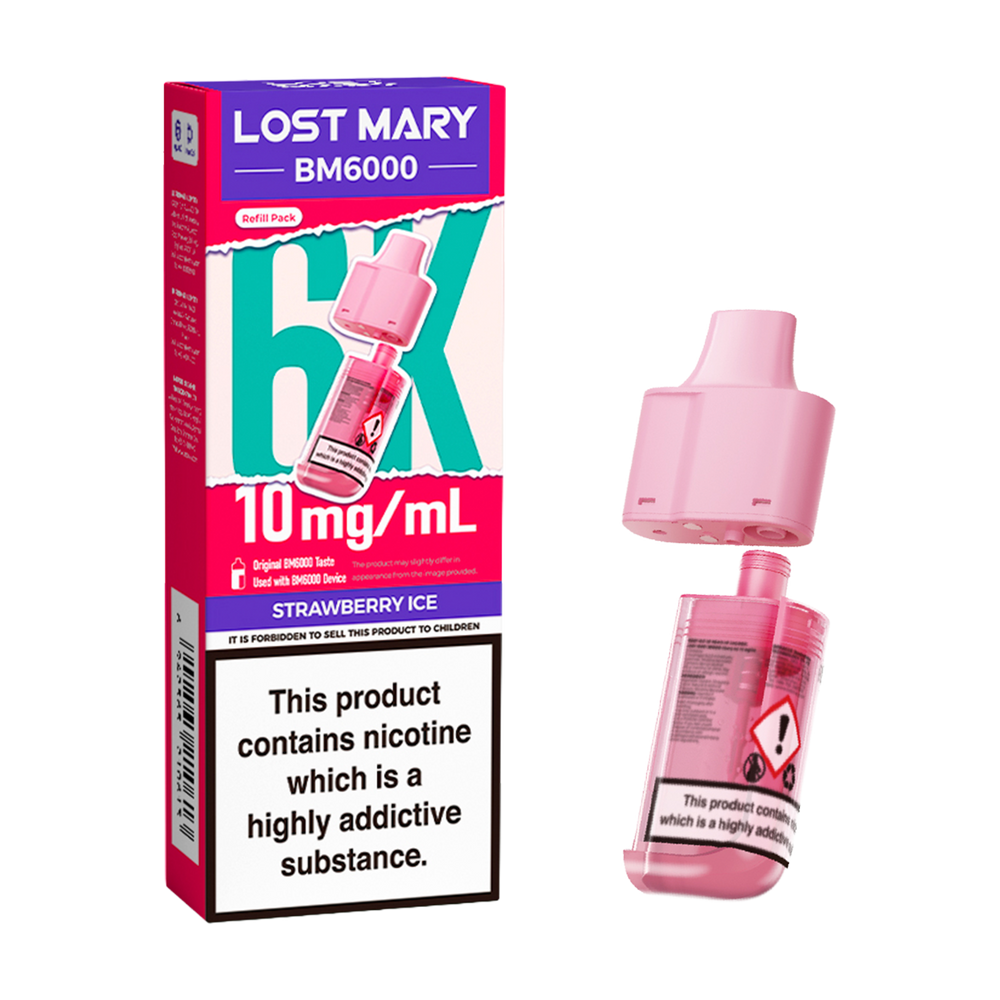 Strawberry Ice Lost Mary BM6000 Refill Pack