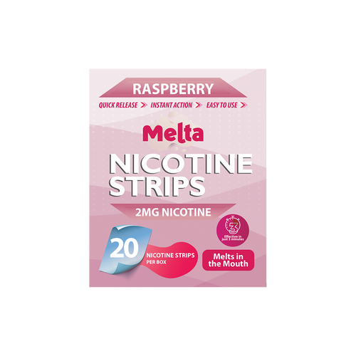 Raspberry Melta Nicotine Strips